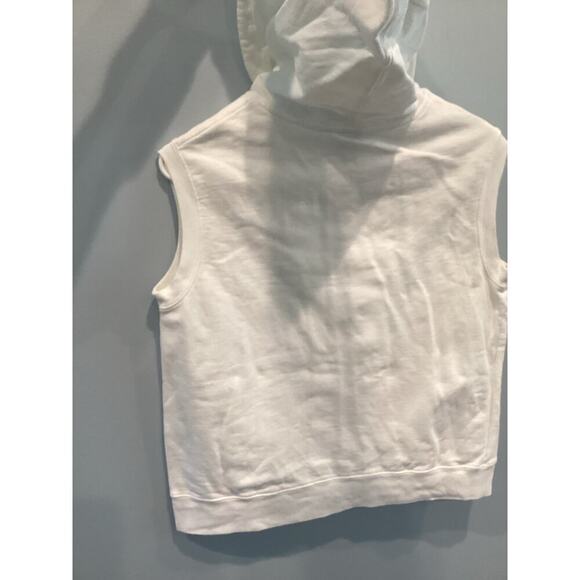 Vintage Gap Womens Knit Sleeveless Sweatshirt Medium M Vest Fisherman Y2K WHite - Picture 9 of 11